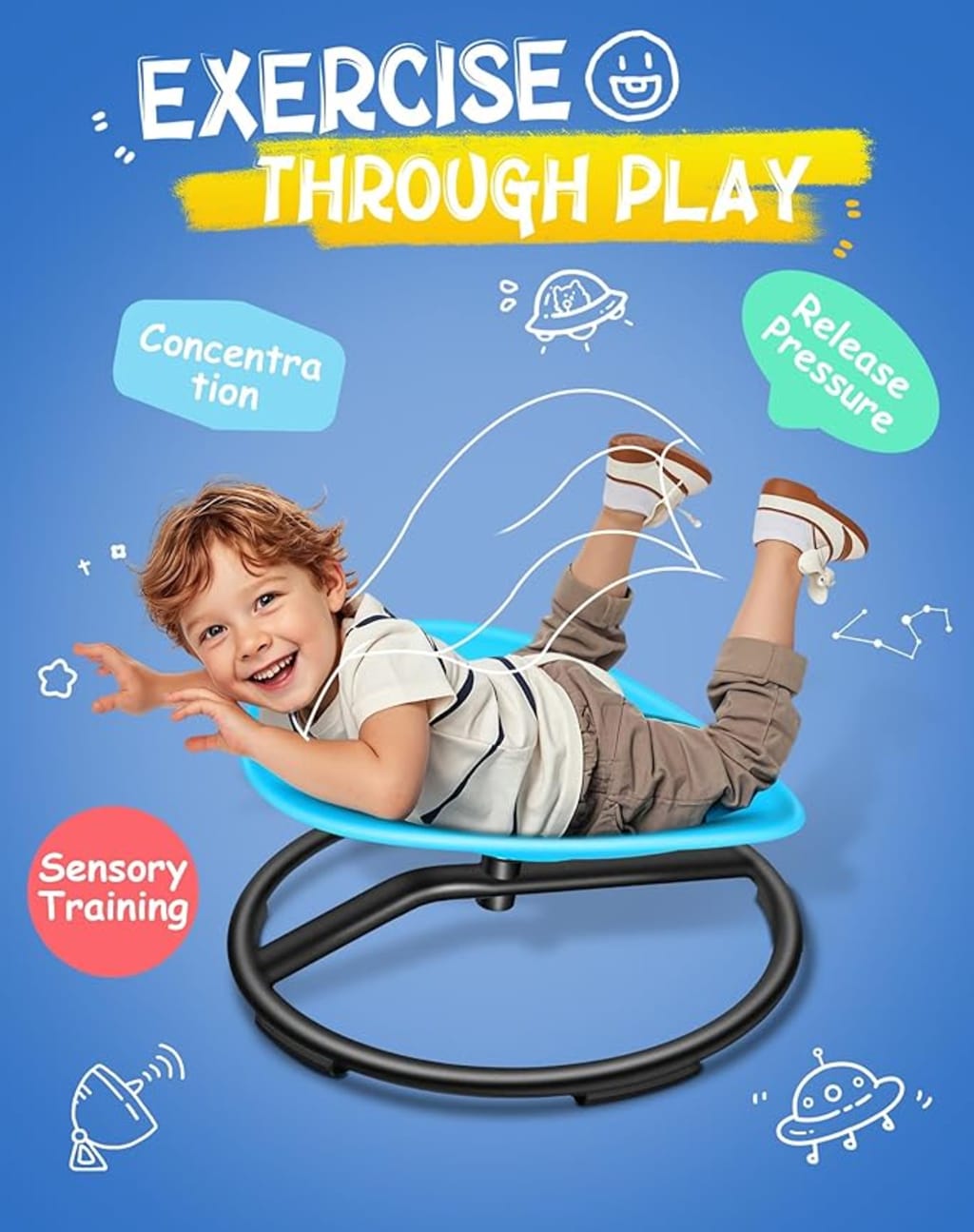 NomadWash sensory spinning chair