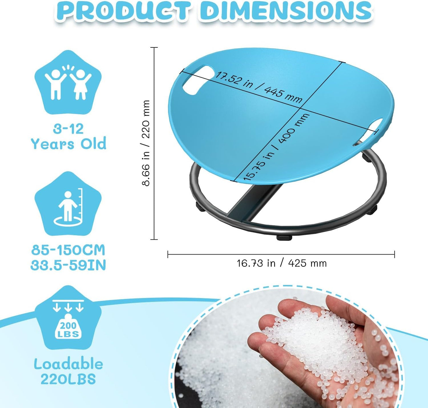 NomadWash sensory spinning chair