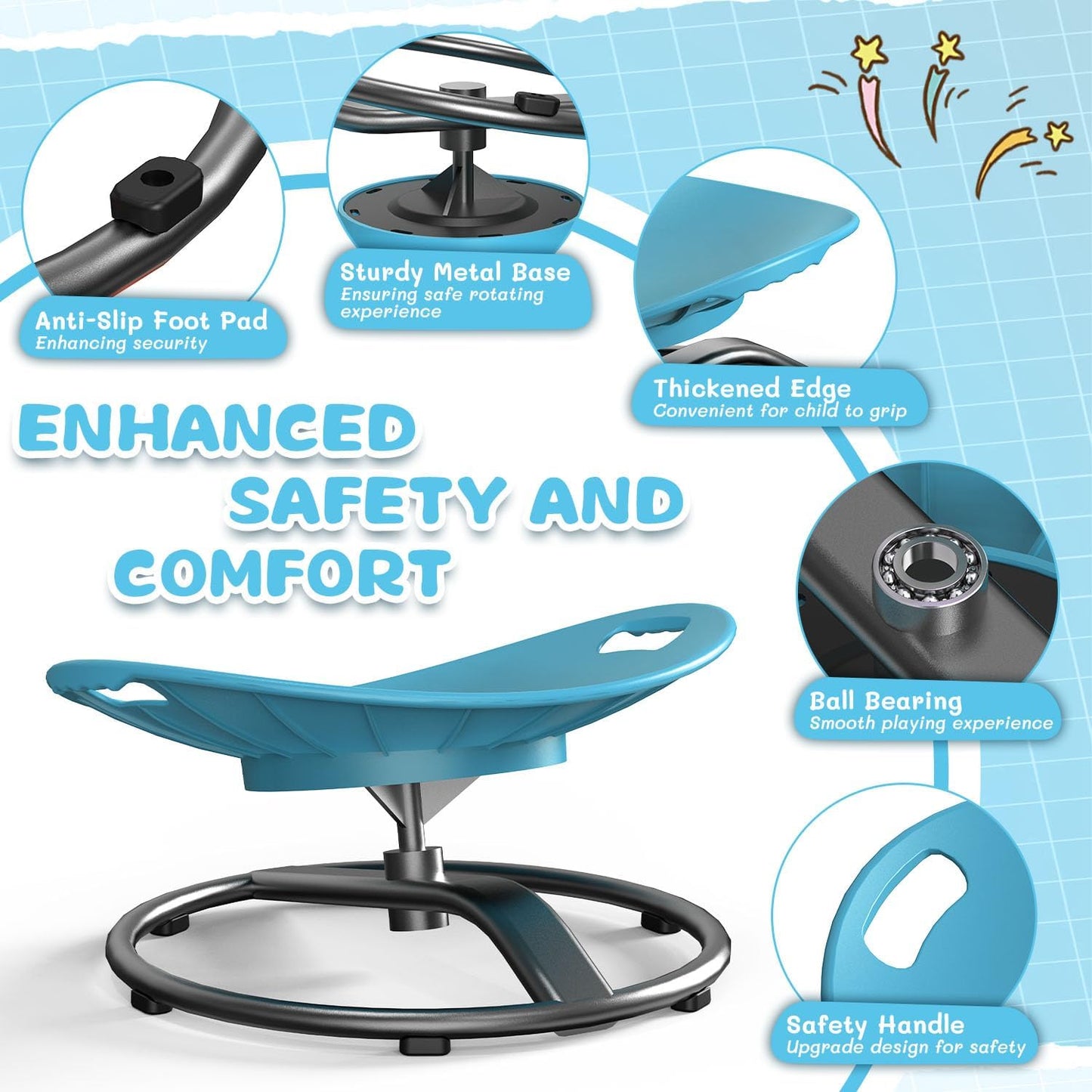 NomadWash sensory spinning chair